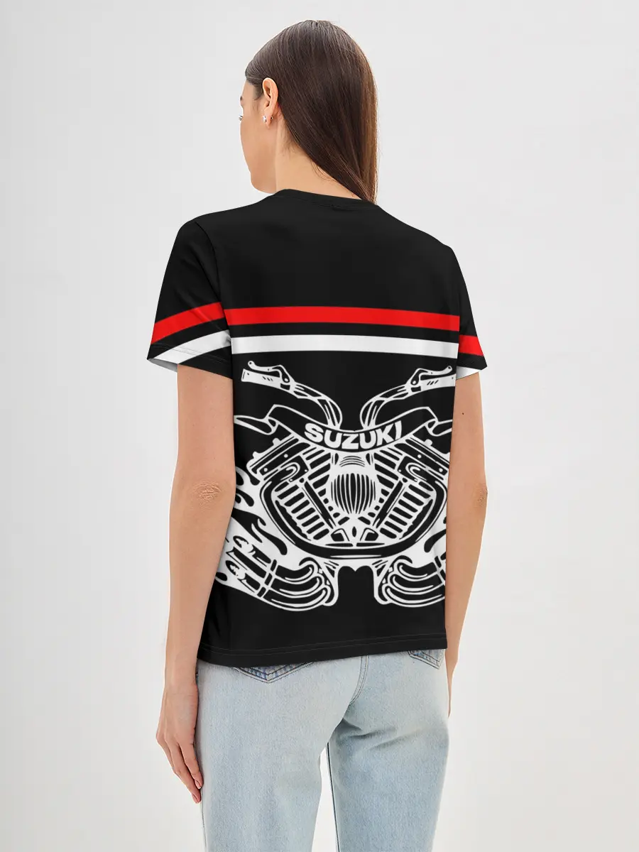Женская базовая футболка / SUZUKI / СУЗУКИ / BIKER