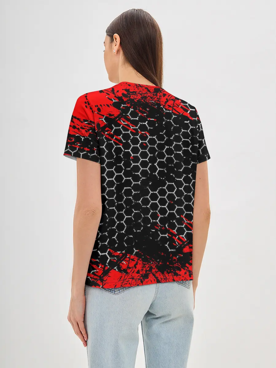 Женская базовая футболка / Among Us Impostor Gun