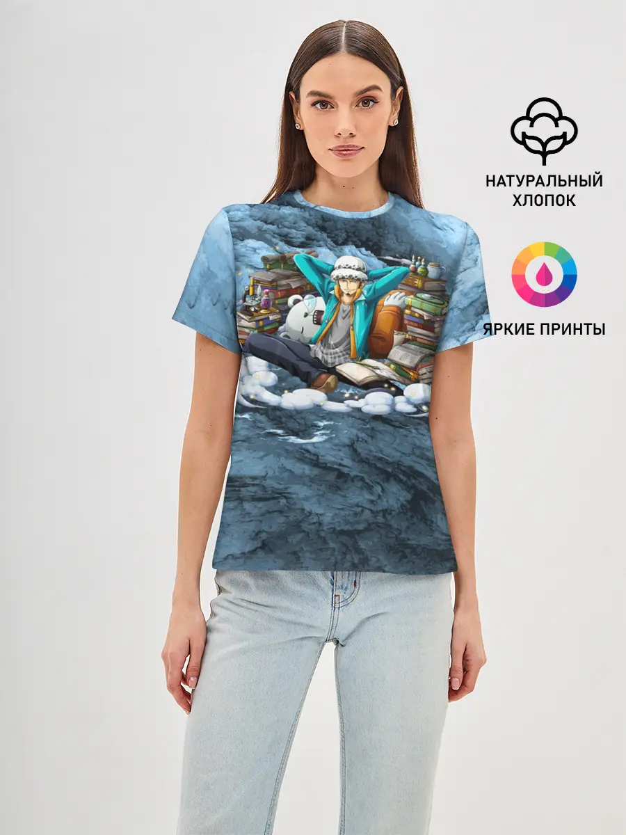 Женская базовая футболка / One Piece | Trafalgar Law