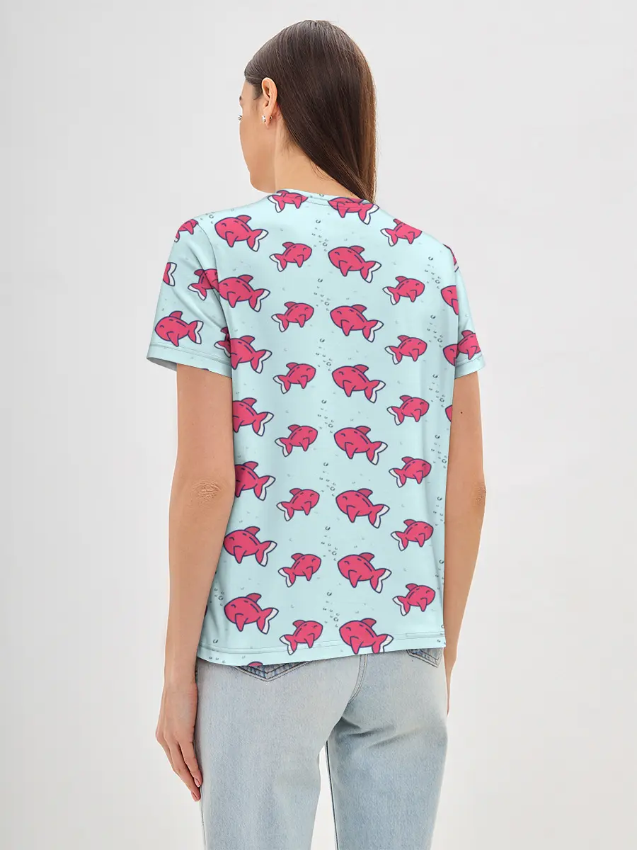 Женская базовая футболка / Рыбки