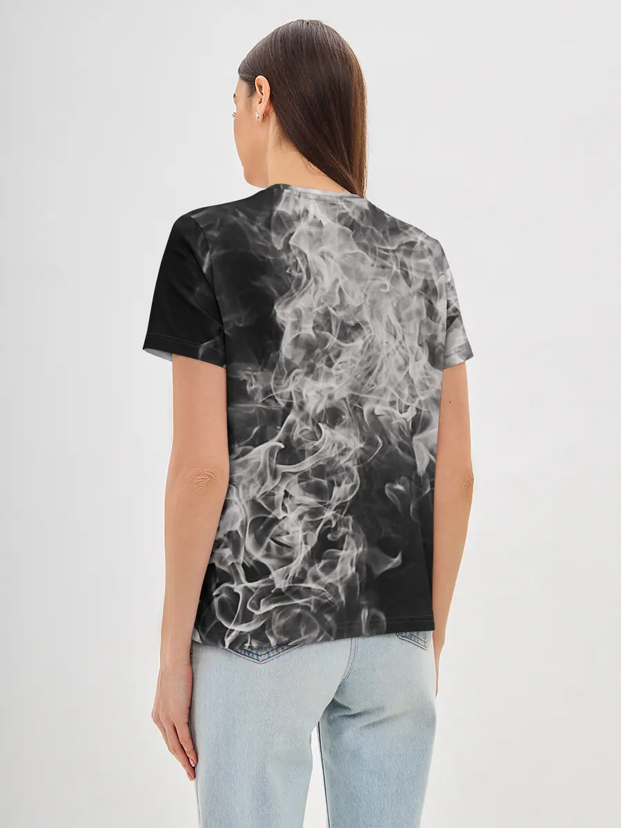 Женская базовая футболка / Fire and Smoke