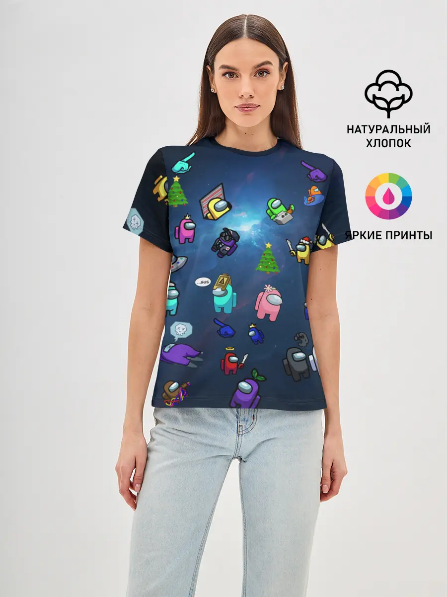 Женская базовая футболка / Among US