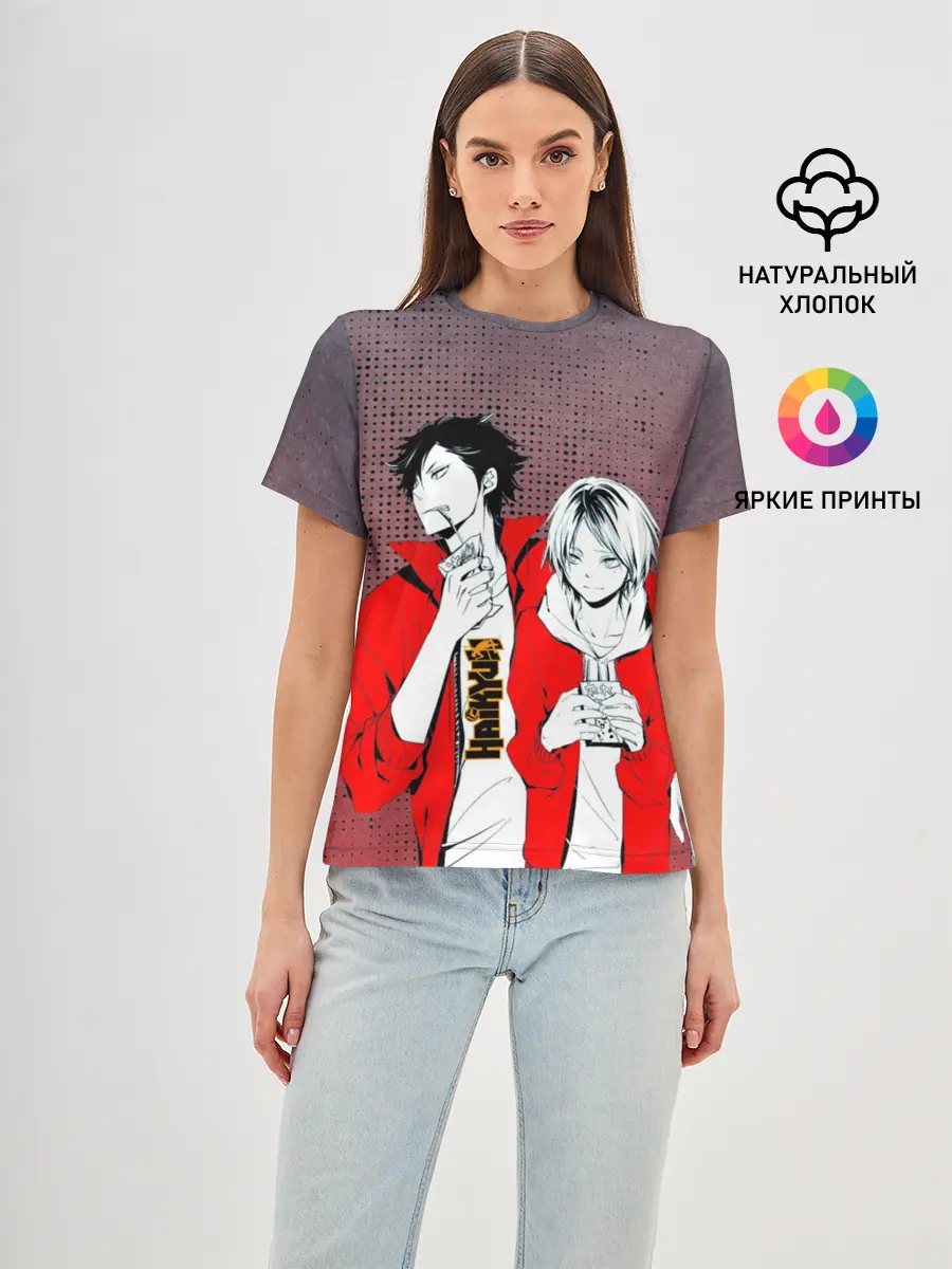 Женская базовая футболка / Haikyuu Шоё Хината