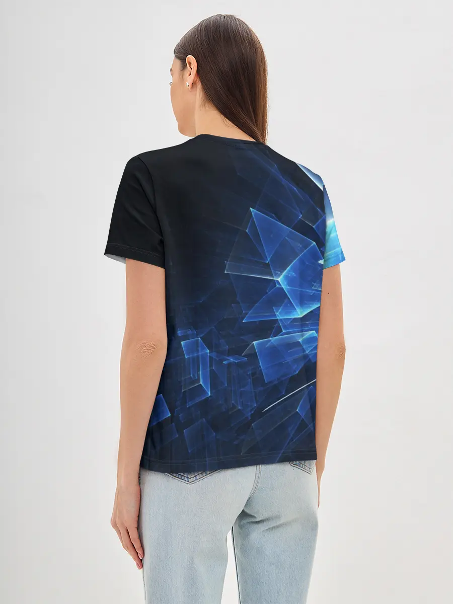 Женская базовая футболка / Светящиеся фигуры