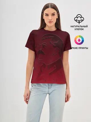 Женская базовая футболка / Товарищ Сталин