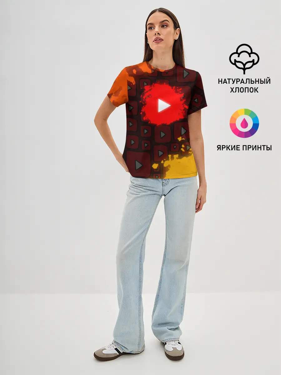 Женская базовая футболка / YouTube