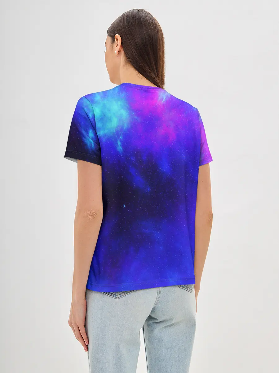 Женская базовая футболка / СЕВЕРНОЕ СИЯНИЕ