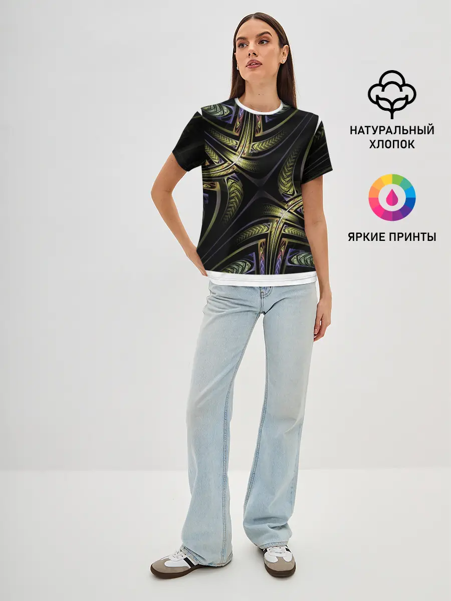 Женская базовая футболка / Абстракция