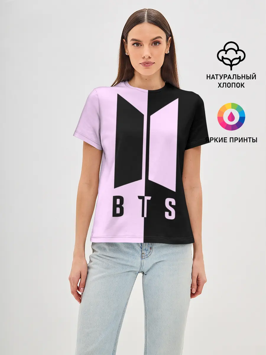 Женская базовая футболка / BTS