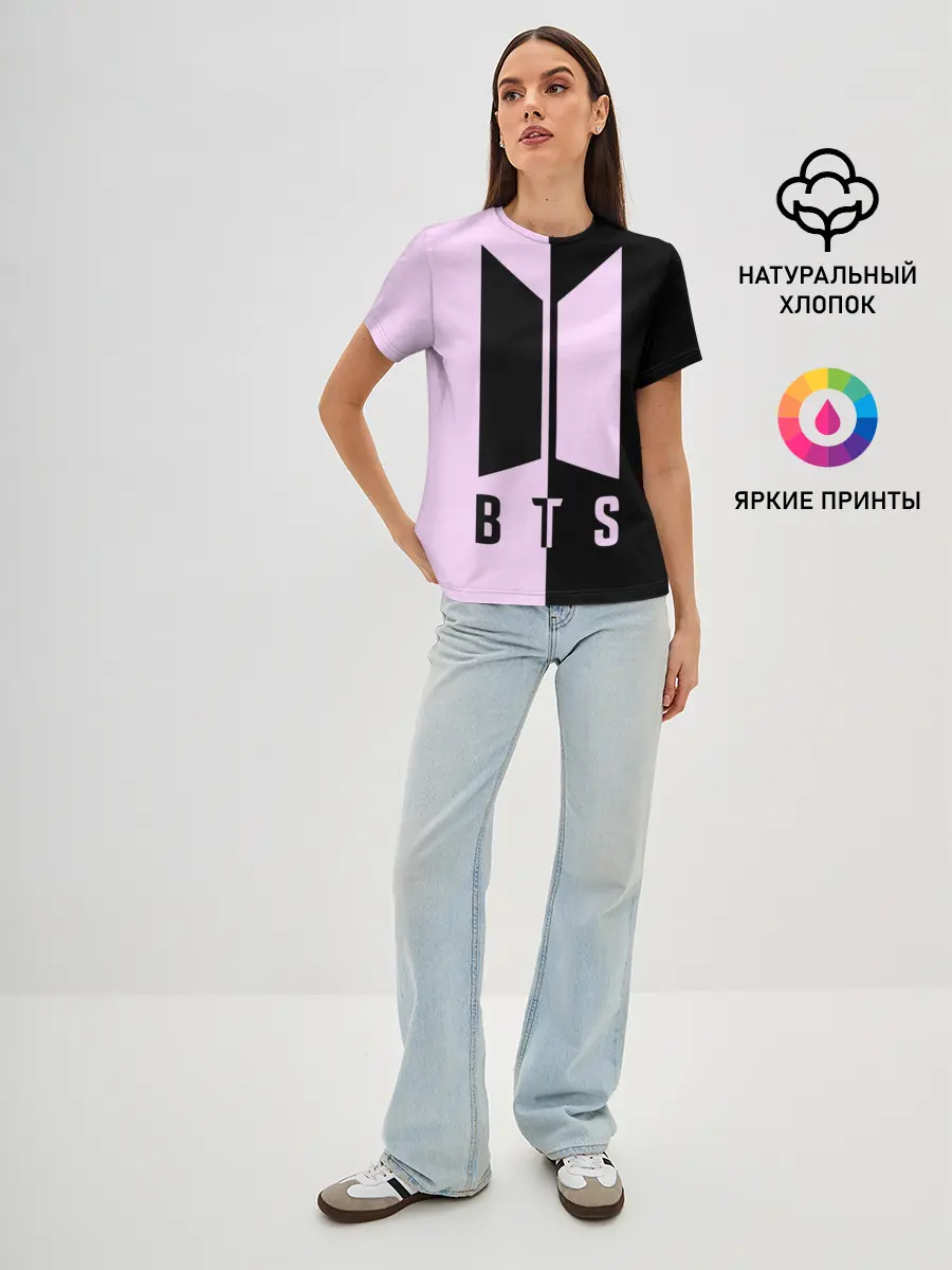 Женская базовая футболка / BTS