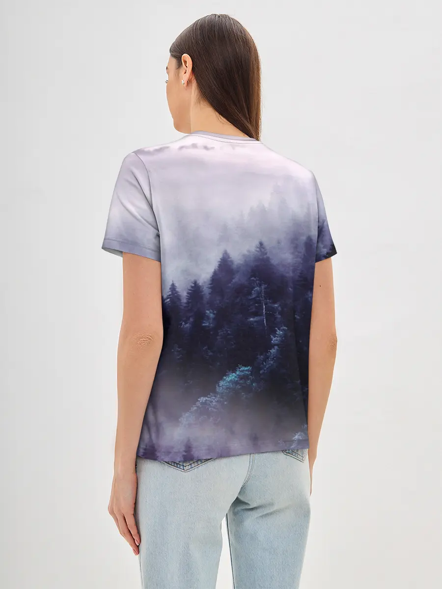 Женская базовая футболка / ЛЕСНОЙ ТУМАН