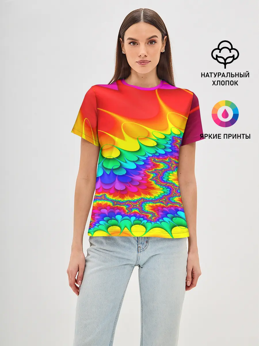 Женская базовая футболка / TIE-DYE