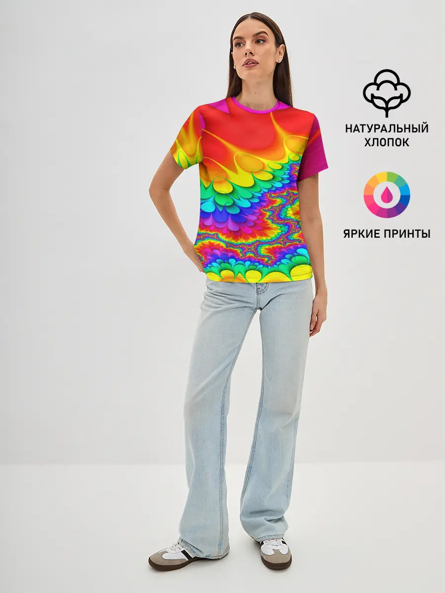 Женская базовая футболка / TIE-DYE