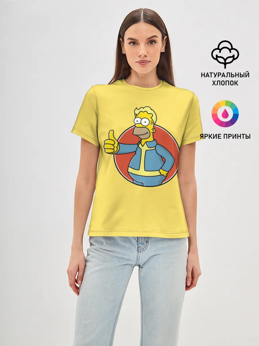Женская базовая футболка / Homer Fallout