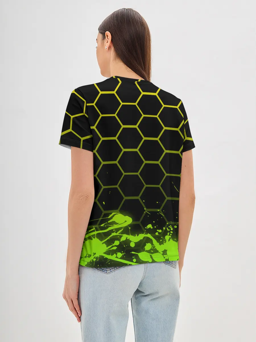 Женская базовая футболка / Geometry Dash