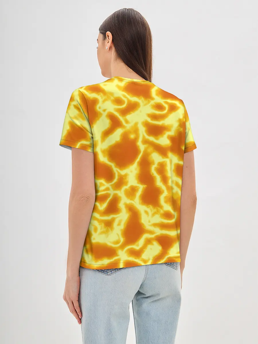 Женская базовая футболка / Огненная вспышка