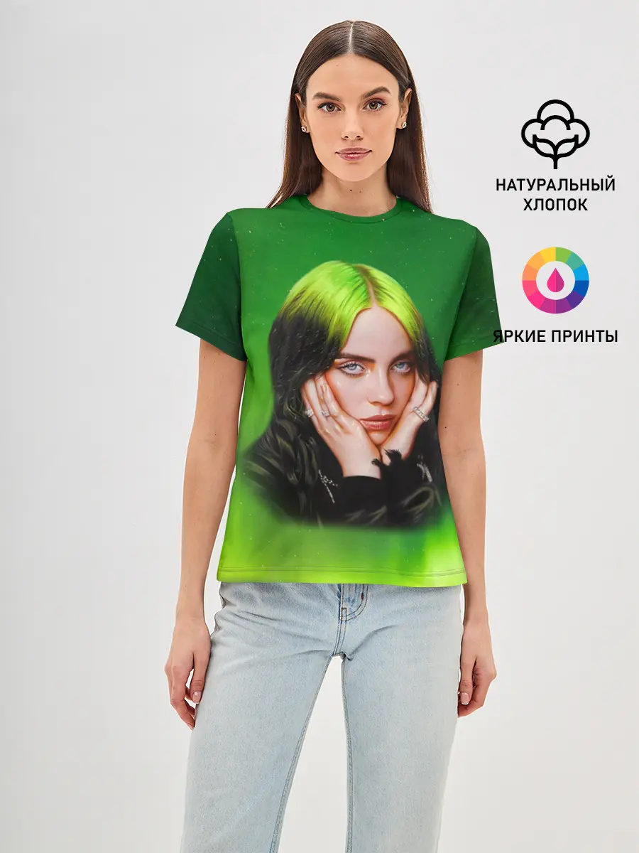 Женская базовая футболка / Billie Eilish | Билли Айлиш