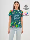 Женская базовая футболка / Merry Christmas
