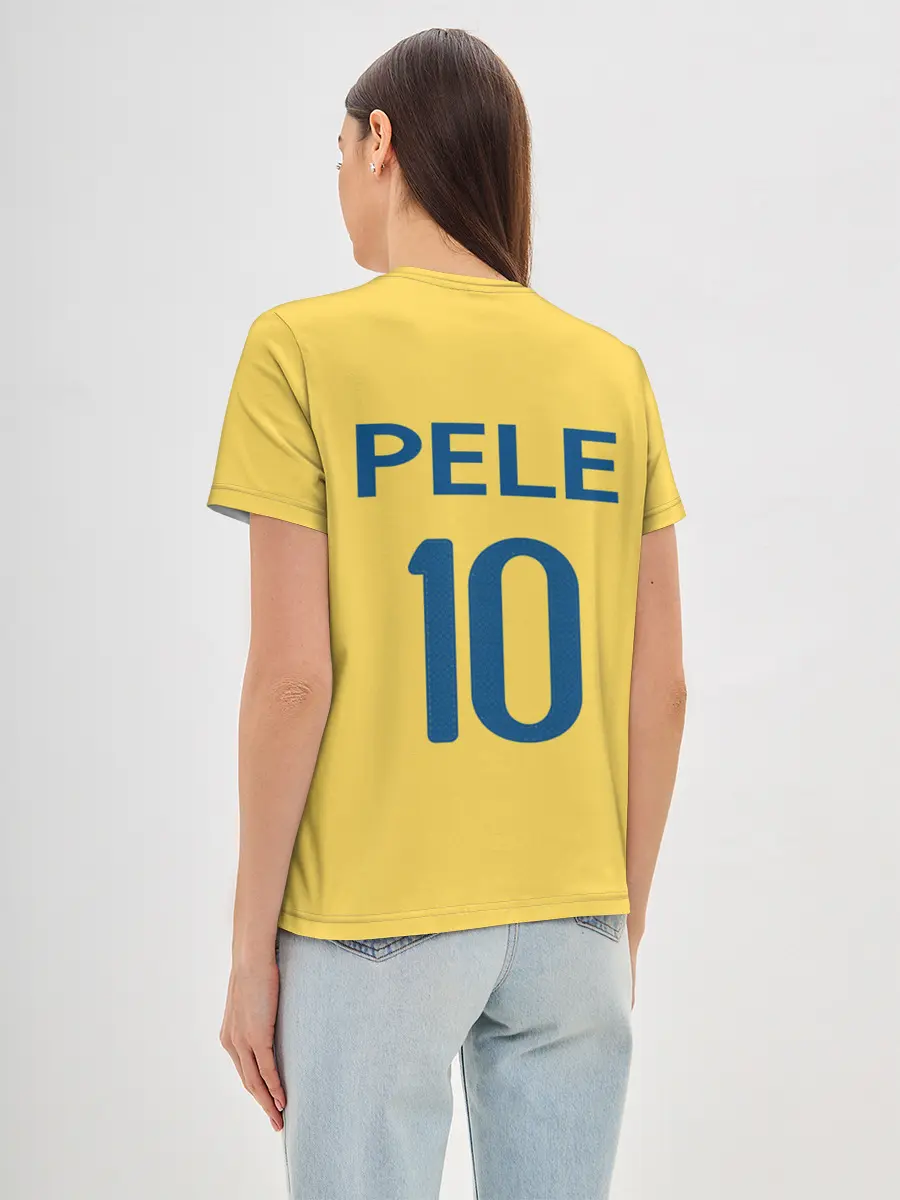 Женская базовая футболка / СБОРНАЯ БРАЗИЛИИ ПЕЛЕ