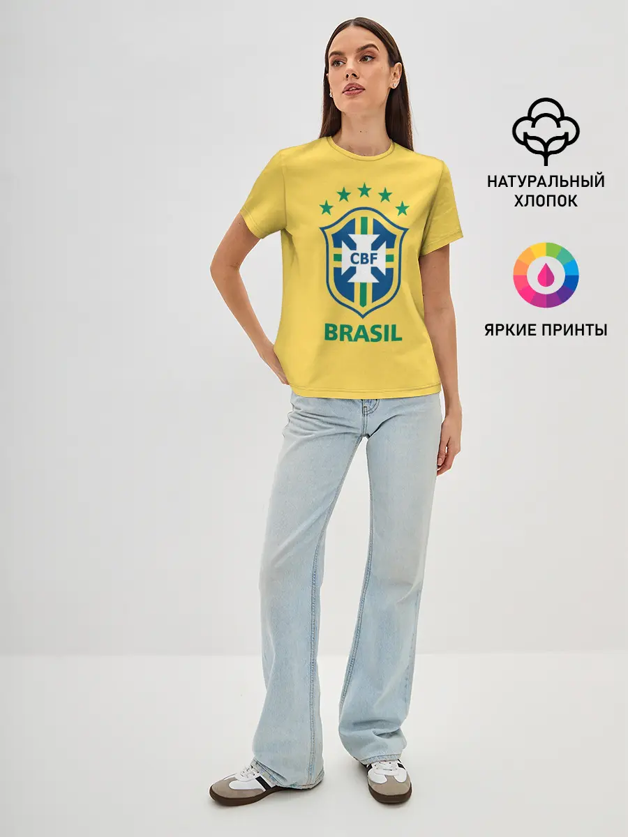 Женская базовая футболка / Сборная Бразилии