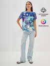 Женская базовая футболка / LOVE