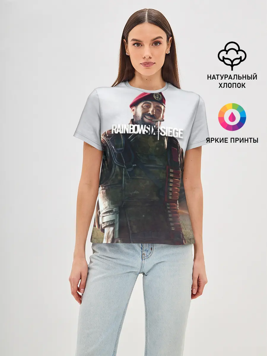 Женская базовая футболка / RAINBOW SIX SIEGE MAESTRO