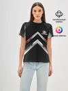 Женская базовая футболка / Lexus abstract line