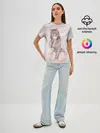 Женская базовая футболка / Аниме котёнок