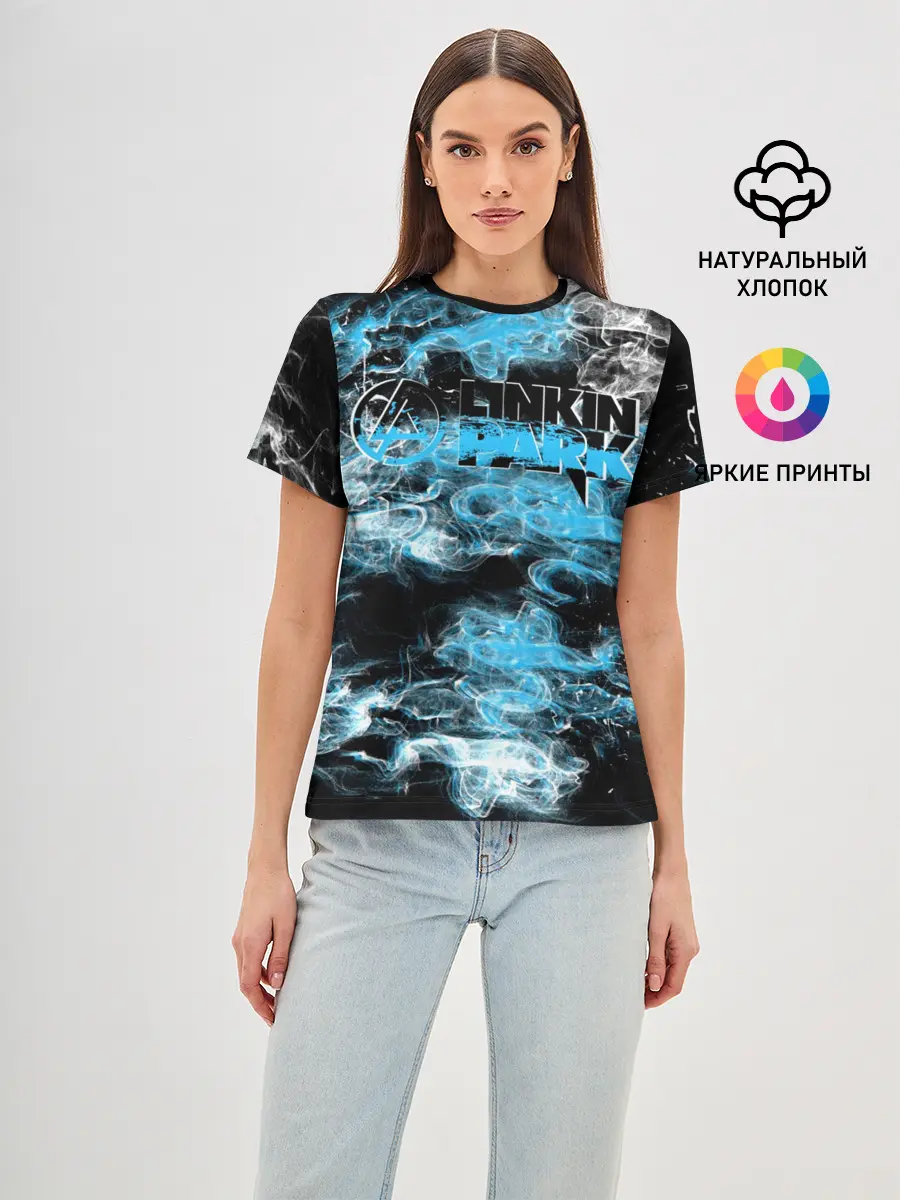 Женская базовая футболка / Линкин Парк Рок