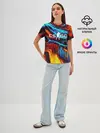 Женская базовая футболка / CS GO STRIPES FLAME | КС ГО ПЛАМЯ