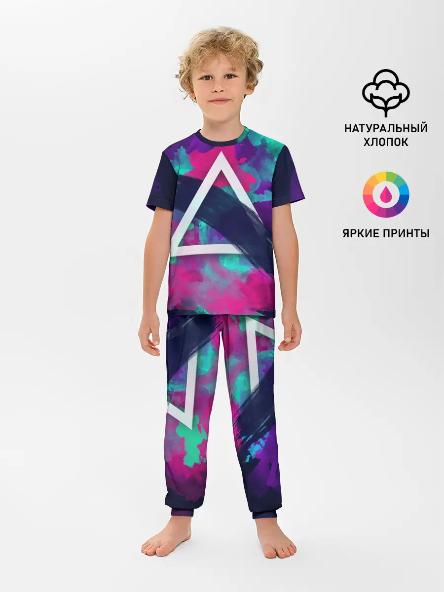 Детская пижама с брюками / Абстракция