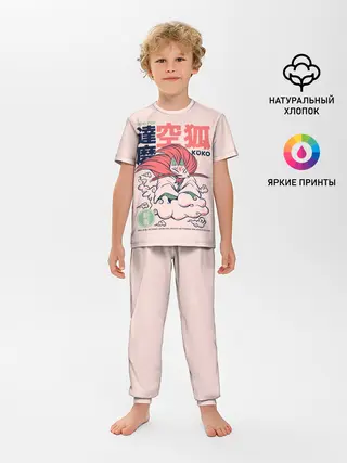Детская пижама с брюками / Anime Kuko Demon Yokai