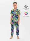 Детская пижама с брюками / Камуфляж в ярких тонах
