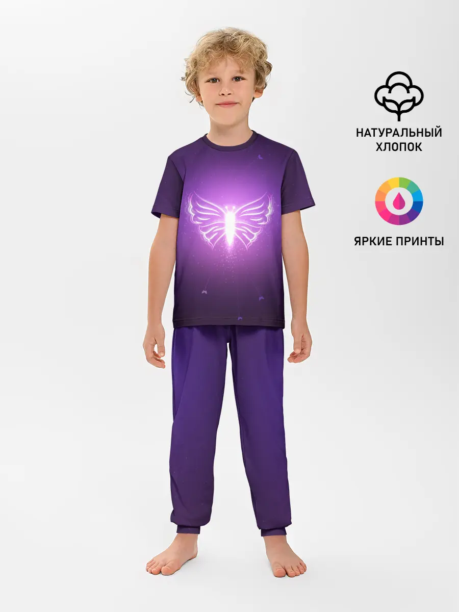 Детская пижама с брюками / Бабочка