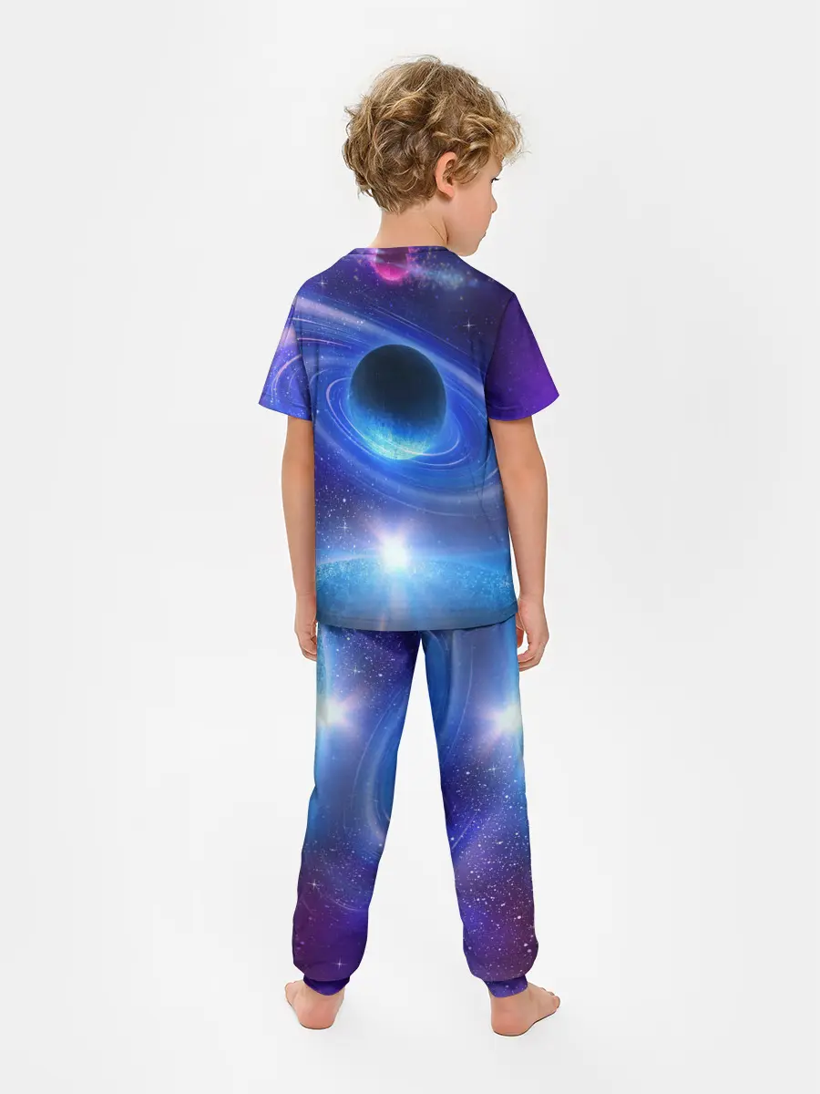 Детская пижама с брюками / Космос