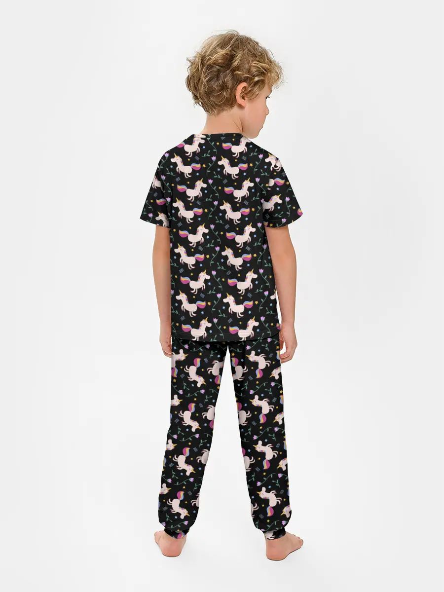 Детская пижама с брюками / Unicorns pattern