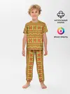 Детская пижама с брюками / Вязаный рисунок