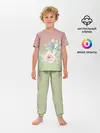 Детская пижама с брюками / суккулент градиент
