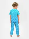 Детская пижама с брюками / Белые кружки