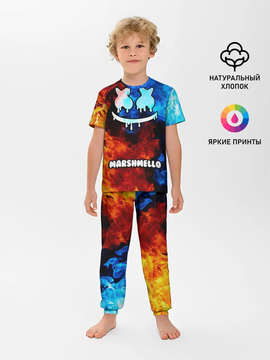 Детская пижама с брюками / РЮКЗАК MARSHMELLO