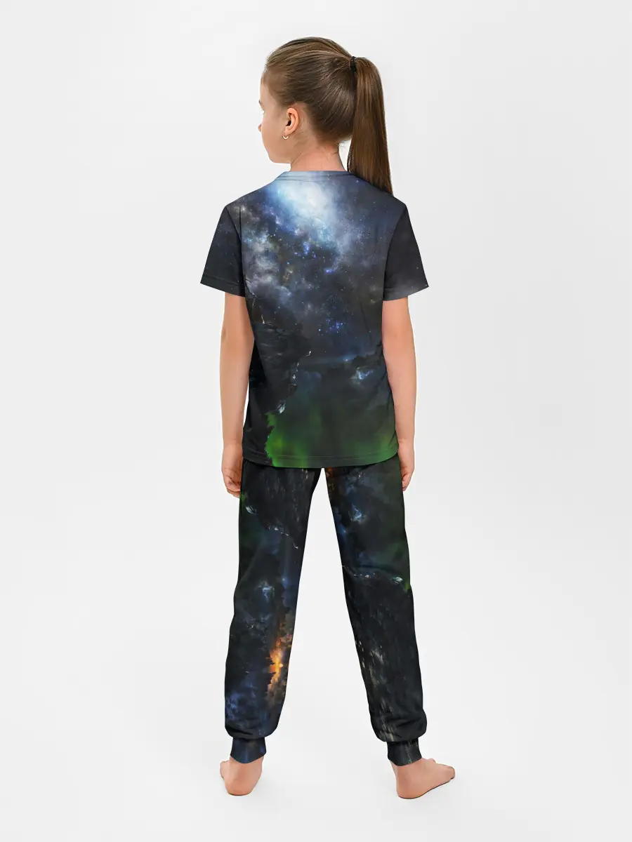Детская пижама с брюками / Космос