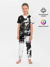 Детская пижама с брюками / Самурай | ЧБ | Лого