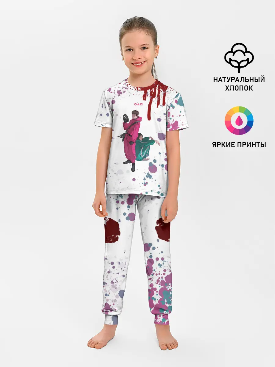 Детская пижама с брюками / SQUID GAME | ИГРА В КАЛЬМАРА