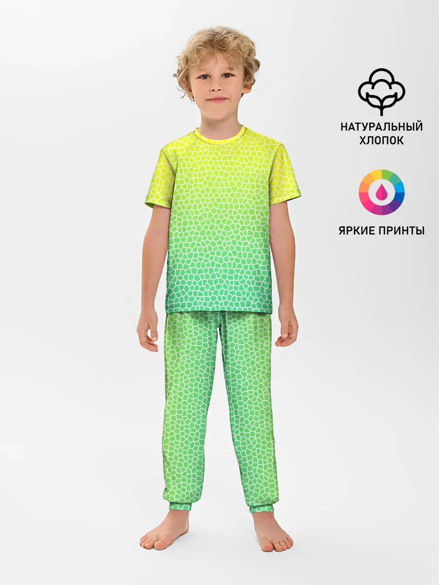 Детская пижама с брюками / Витражная мозаика