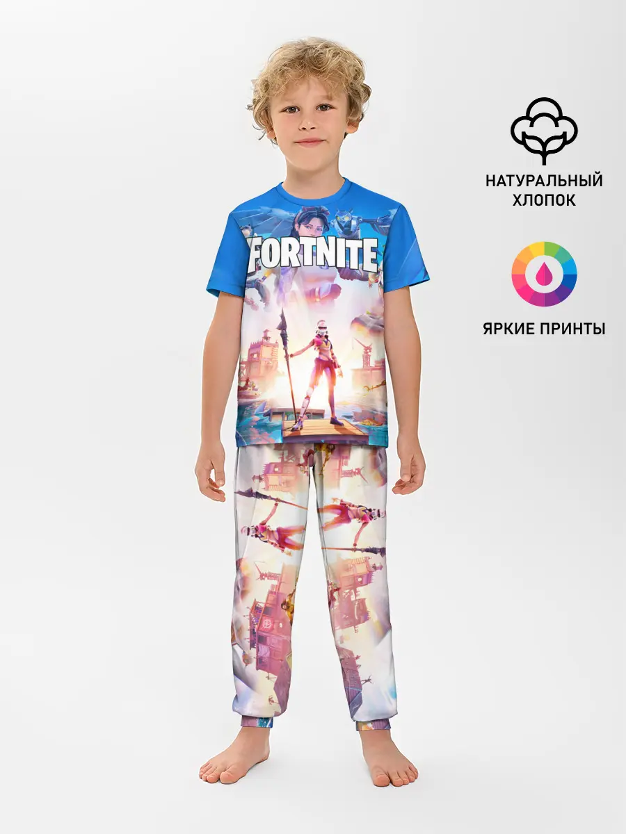 Детская пижама с брюками / ФОРТНАЙТ 3 СЕЗОН