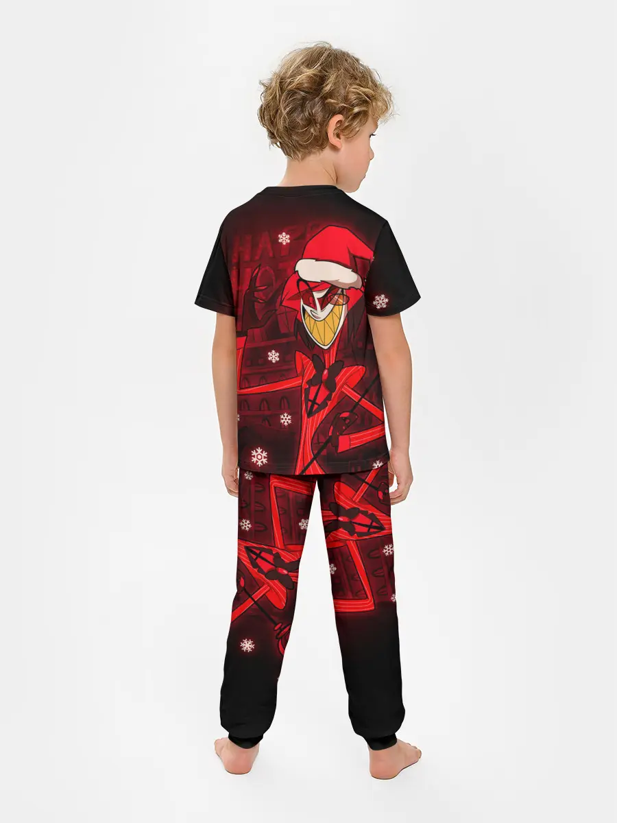 Детская пижама с брюками / Новогодний Отель Хазбин