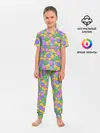 Детская пижама с брюками / Смайлики