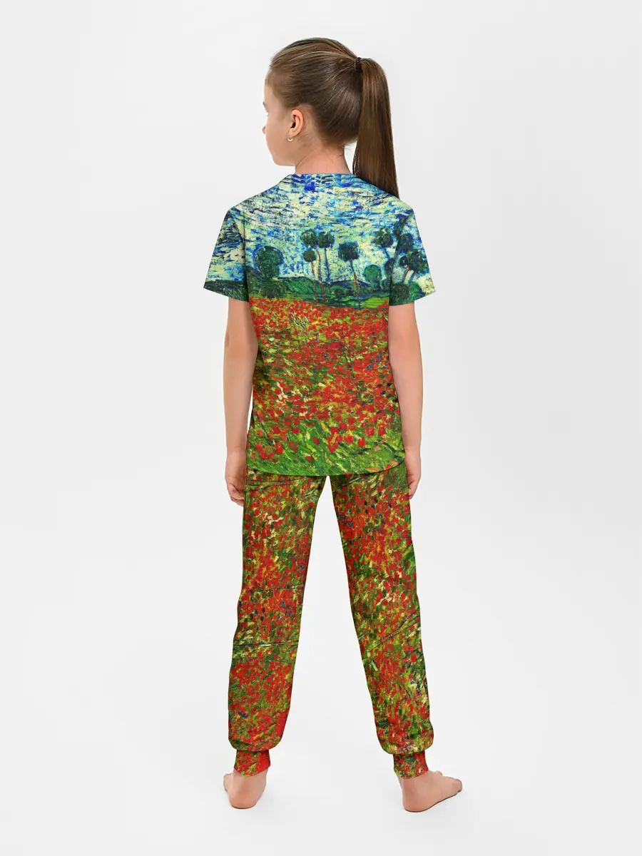 Детская пижама с брюками / Поле с маками, Ван Гог