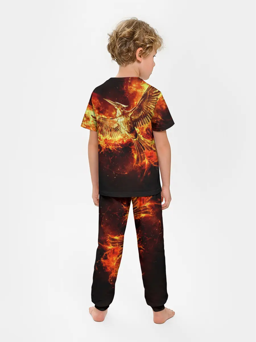 Детская пижама с брюками / Феникс в огне