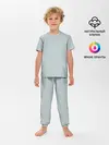 Детская пижама с брюками / Радуга v5 - голубой